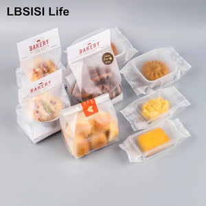 50pcs Frosted Candy Plastic Bags Wedding Birthday Christmas Party Snack Packagin