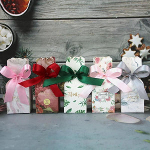 European Vase Candy Box Floral Wedding Favor Baby Packaging