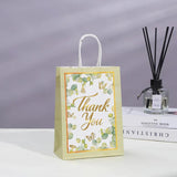 6Pcs Thank You Paper Gift Bag Flower Love Wedding Favors Guest