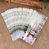 25/50pcs Snowman Cookie Baking Packaging Bags Xmas Tree Snowflake Christmas Year