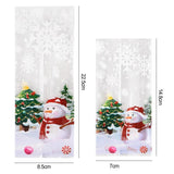 25/50pcs Snowman Cookie Baking Packaging Bags Xmas Tree Snowflake Christmas Year