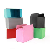 5/10pcs Black Pink Cardboard Boxes 3-Layer Corrugated Box Packaging