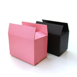 5/10pcs Black Pink Cardboard Boxes 3-Layer Corrugated Box Packaging