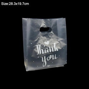 10pcs Thank You Plastic Gift Bag Wedding Birthday Party Baby Shower Decoration