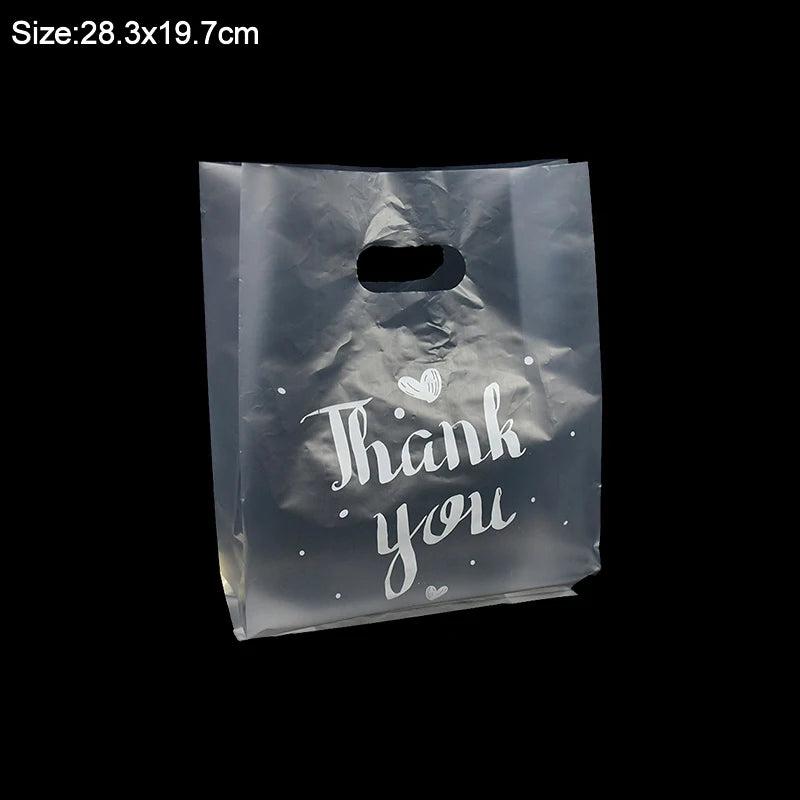 10pcs Thank You Plastic Gift Bag Wedding Birthday Party Baby Shower Decoration