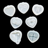 DIY Epoxy Resin Mold Heart Series Quicksand Silicone Mold Shaker