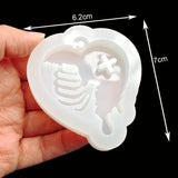 DIY Epoxy Resin Mold Heart Series Quicksand Silicone Mold Shaker