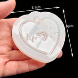 DIY Epoxy Resin Mold Heart Series Quicksand Silicone Mold Shaker