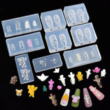 3D Angel Mold Nail Art Tiny Beads Silicone Mould DIY UV Epoxy Resin Earrings