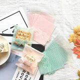 100PCS Bow Ziplock Gift Bag Cookie For Sweets Party Goodie Bags