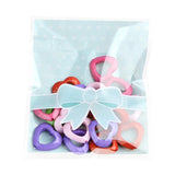 100PCS Bow Ziplock Gift Bag Cookie For Sweets Party Goodie Bags