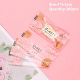 100pcs Nougat Hot Seal Bags Cookie Candy Mooncake Packaging