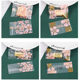 100pcs Nougat Hot Seal Bags Cookie Candy Mooncake Packaging