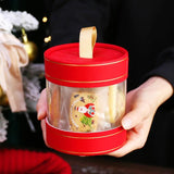100pcs Christmas Cookie Hot Seal Bags For Nougat Candy Biscuit Packaging