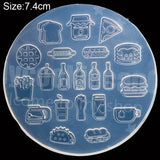 Mini Cake Ice Cream Sushi Silicone UV Epoxy Resin Mold