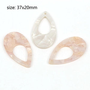 10pcs Acetic Acid Charms Resin Pendant for DIY Jewelry Making