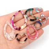 10pcs Acetic Acid Charms Resin Pendant for DIY Jewelry Making