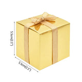 10Pcs Silver Paper Candy Box Chocolate Gift Packaging Boxes