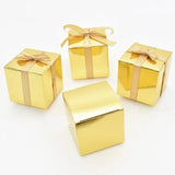 10Pcs Silver Paper Candy Box Chocolate Gift Packaging Boxes