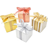 10Pcs Silver Paper Candy Box Chocolate Gift Packaging Boxes
