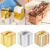 10Pcs Silver Paper Candy Box Chocolate Gift Packaging Boxes
