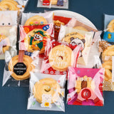 100pcs Candy Plastic Self Adhensive Bags 7*7+3cm