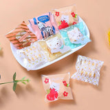 100pcs Candy Plastic Self Adhensive Bags 7*7+3cm