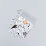 100pcs Candy Plastic Self Adhensive Bags 7*7+3cm