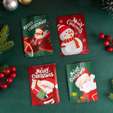 100pcs Santa Cookie Hot Seal Bags Christmas Party Decoration