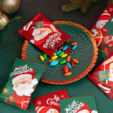 100pcs Santa Cookie Hot Seal Bags Christmas Party Decoration
