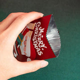 100pcs Santa Cookie Hot Seal Bags Christmas Party Decoration