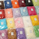 Colorful Shredded Crinkle Raffia Filler DIY Wedding Party Candy Packaging