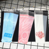 100pcs 6*18cm Finger Biscuit Cookie Bags Plastic Candy Gift Self Adhesive Bag