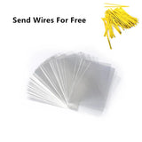 200 Small Long Clear Plastic Bags for Candy Cookie Gift Packaging