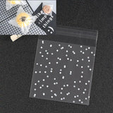 100pcs 14x14+3cm Big Cookie Candy Plastic Bags Self Adhesive Packaging