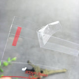 100pcs 14x14+3cm Big Cookie Candy Plastic Bags Self Adhesive Packaging