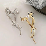 Alloy Bow Hair Claws Ponytail Buckle Retro Bun Hair Clip Hairpin Women Barrettes