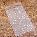 100Pcs Transparent Candy Cookie Plastic Bags Self Adhesive Wedding
