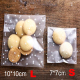 100Pcs Transparent Candy Cookie Plastic Bags Self Adhesive Wedding