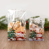 Christmas Candy Cookies Bags Santa Baking Biscuit Gift Packaging Bag Box