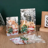 Christmas Candy Cookies Bags Santa Baking Biscuit Gift Packaging Bag Box