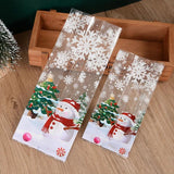 Christmas Candy Cookies Bags Santa Baking Biscuit Gift Packaging Bag Box