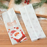 Christmas Candy Cookies Bags Santa Baking Biscuit Gift Packaging Bag Box