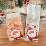 Christmas Candy Cookies Bags Santa Baking Biscuit Gift Packaging Bag Box
