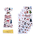 Merry Christmas Candy Cookie Bag Xmas Gift Packaging Bags