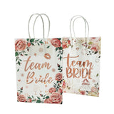 4Pcs Rose Team Bride Gift Bags Bachelorette Hen Party Wedding Decoration