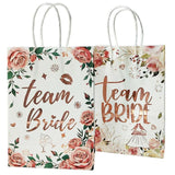 4Pcs Rose Team Bride Gift Bags Bachelorette Hen Party Wedding Decoration