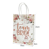 4Pcs Rose Team Bride Gift Bags Bachelorette Hen Party Wedding Decoration