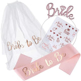 4Pcs Rose Team Bride Gift Bags Bachelorette Hen Party Wedding Decoration
