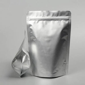 50pcs Round Corner Aluminum Foil Zip Lock Bag Snack Coffee Pouches